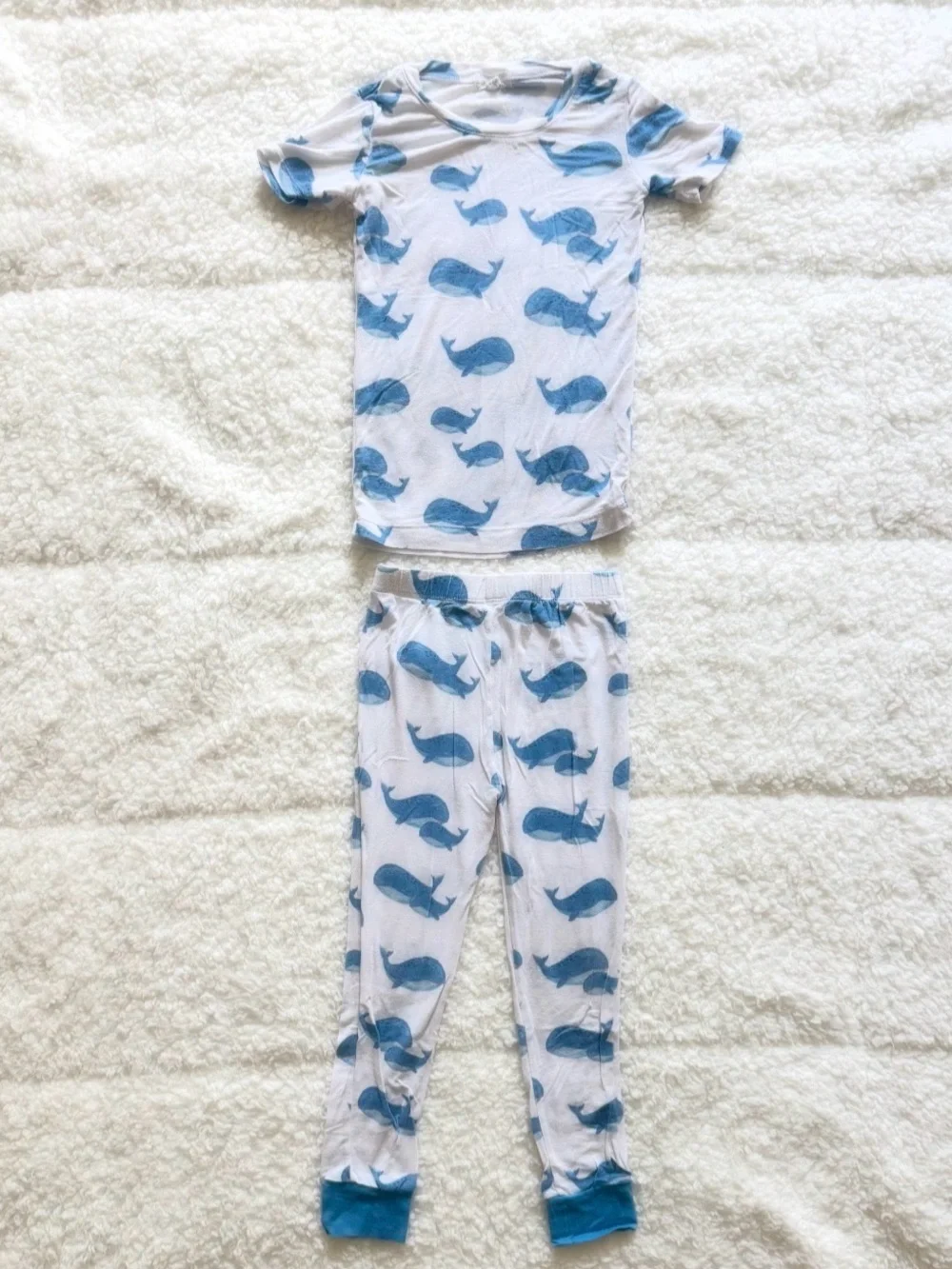 Boys whale bamboo pajamas
